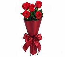 Букет 5 Красных роз Эдлесс Лав в Засечном