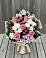 Букет цветов из: Альстромерии, Гвоздики, Розы и Хризантемы в Засечном