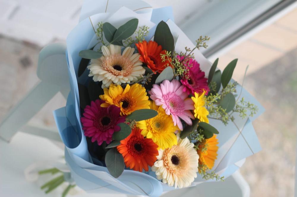 Букет цветов из: Герберы в Засечном