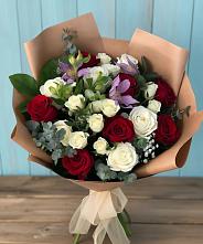 Букет цветов из:  Розы и Альстромерии в Засечном