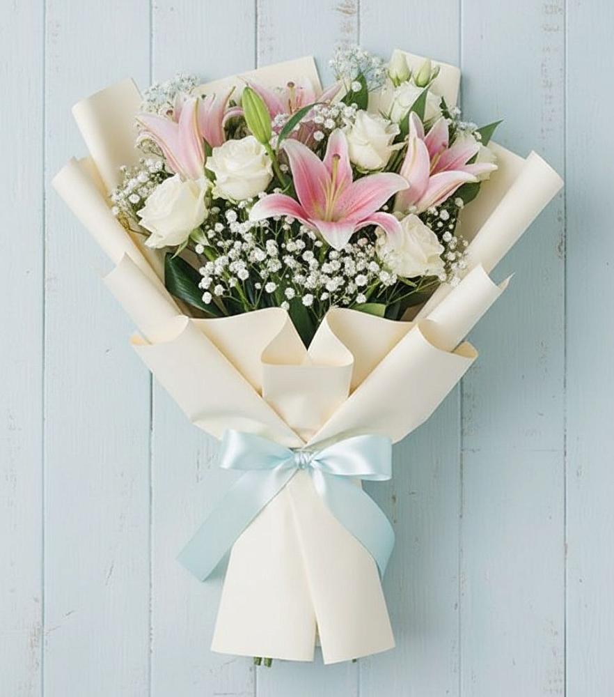 Букет цветов из: Лилии в Засечном