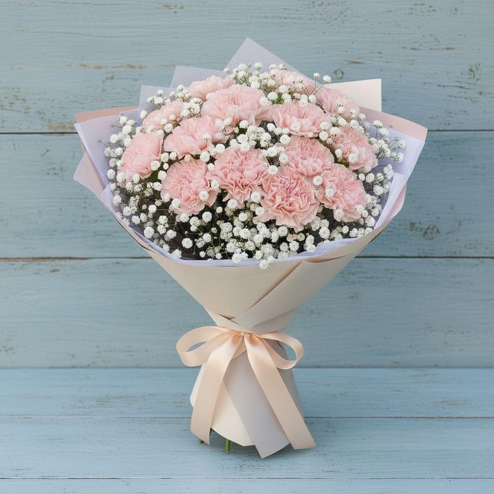 Букет цветов из: Гвоздики в Засечном