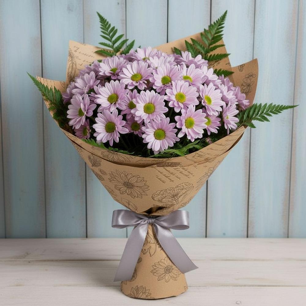 Букет цветов из: Хризантемы в Засечном