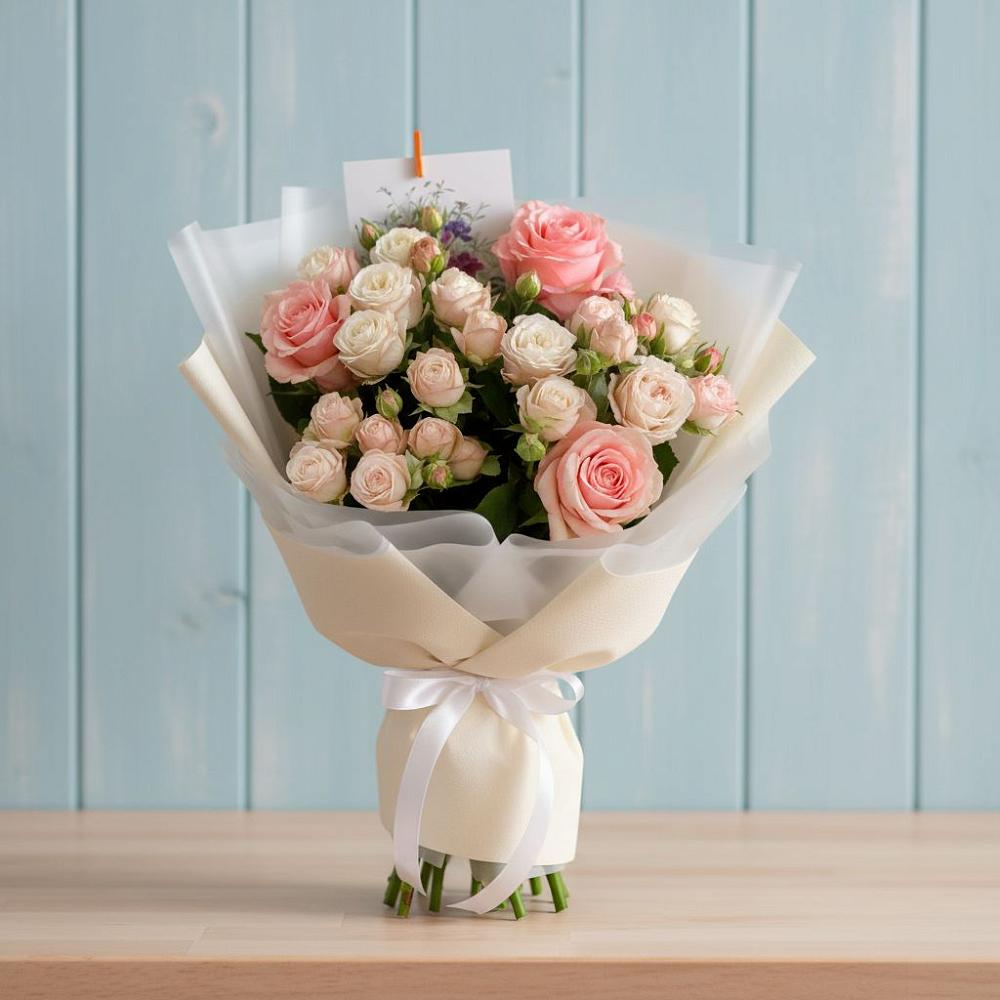 Букет цветов из: Розы в Засечном