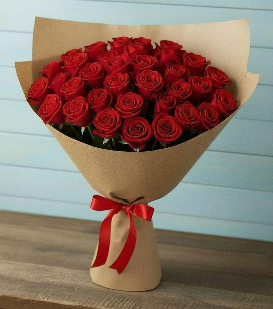 Букет Красные розы Милано в Засечном
