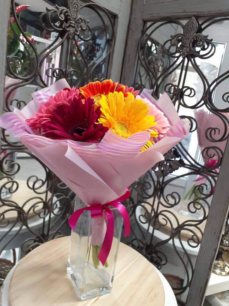 Букет цветов из: Герберы в Засечном