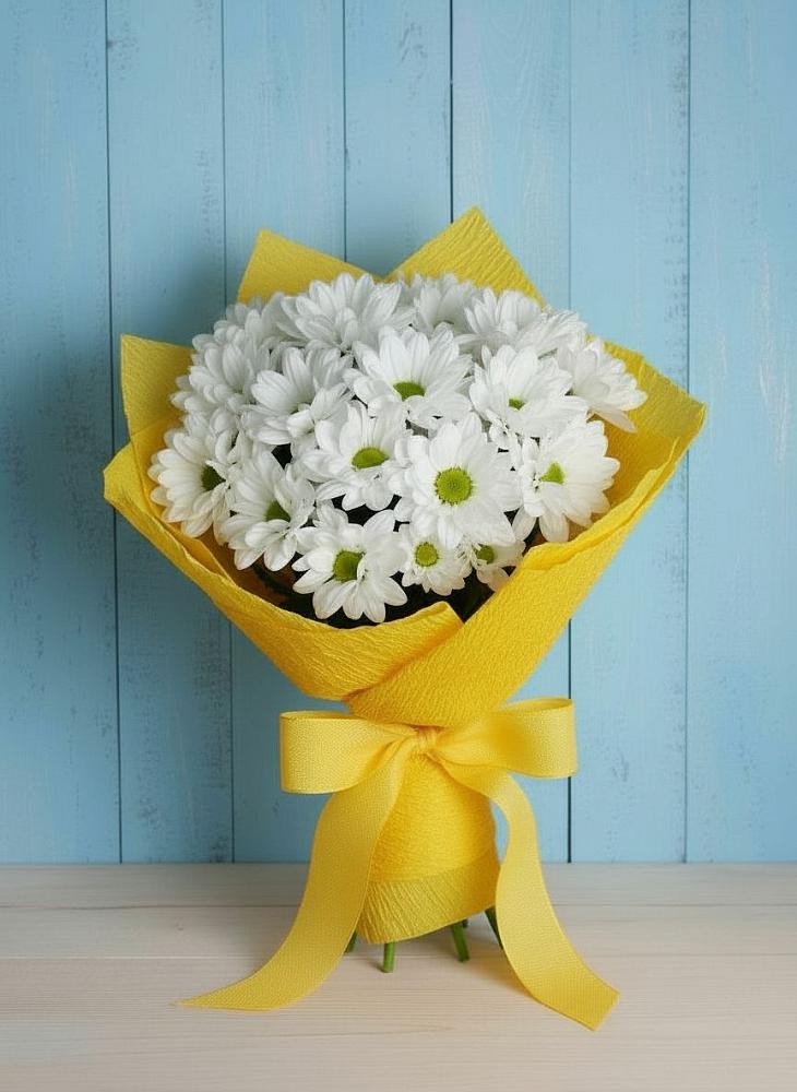 Букет цветов из: Хризантемы в Засечном