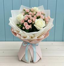Букет цветов из:  Розы в Засечном