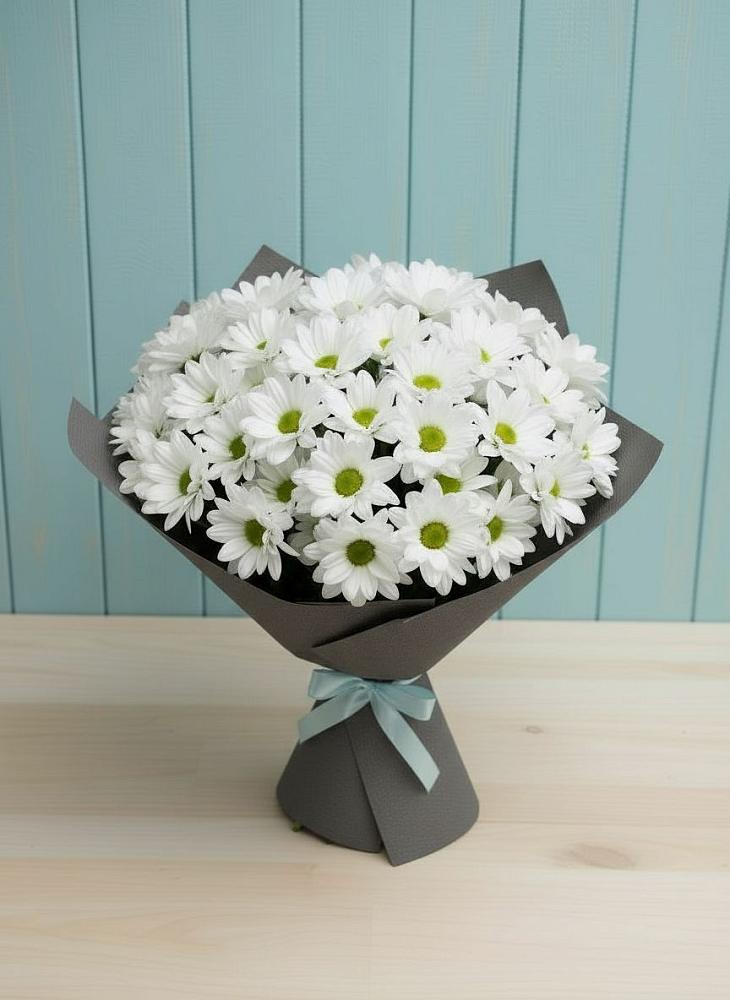 Букет цветов из: Хризантемы в Засечном