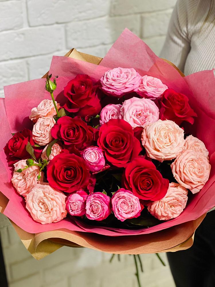 Букет цветов из: Розы в Засечном