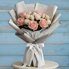 Букет цветов из:  Розы в Засечном