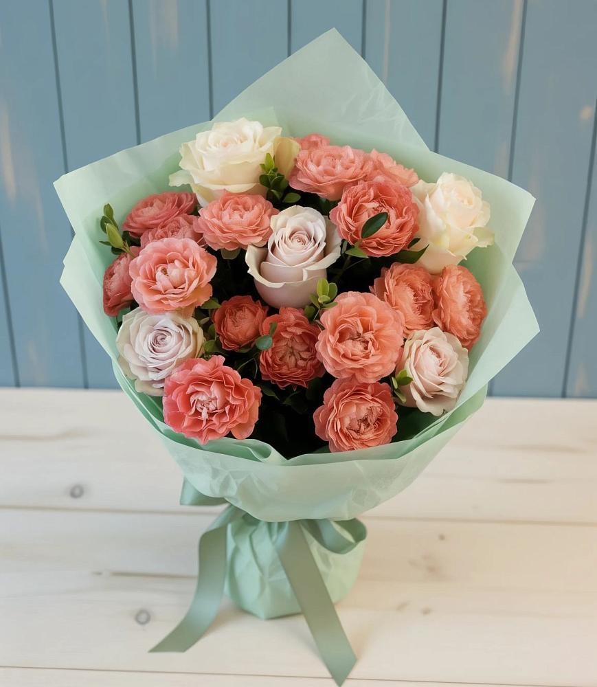 Букет цветов из: Розы в Засечном