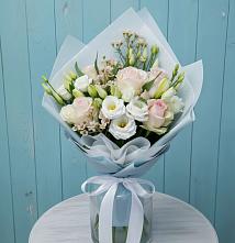 Букет цветов из:  Розы и Лизиантусы #REPLACE_PRED# Засечном