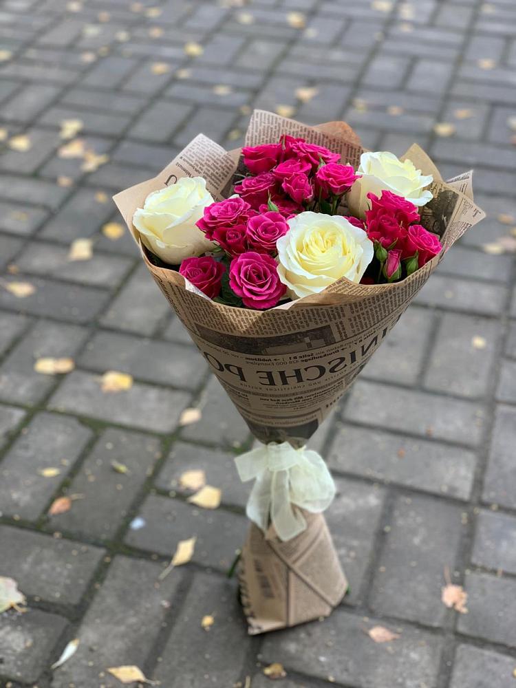 Букет цветов из: Розы в Засечном