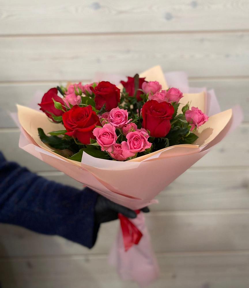 Букет цветов из: Розы в Засечном