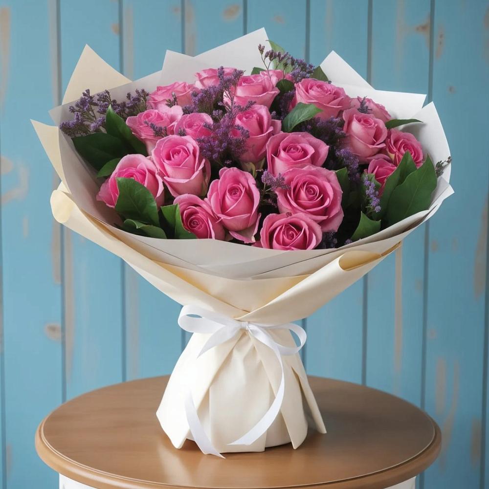 Букет цветов из: Розы в Засечном