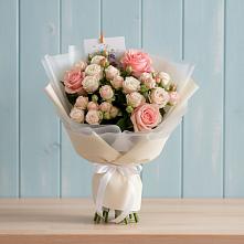 Букет цветов из:  Розы в Засечном